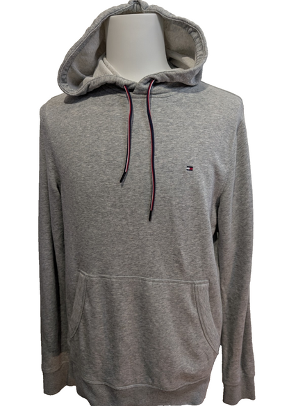 Sweat à Capuche Tommy Hilfiger Gris - Logo Brodé Poitrine - Taille M