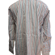 Chemise Polo Ralph Lauren Shirt XL Rayée Rouge Bleu Coton Col Classique