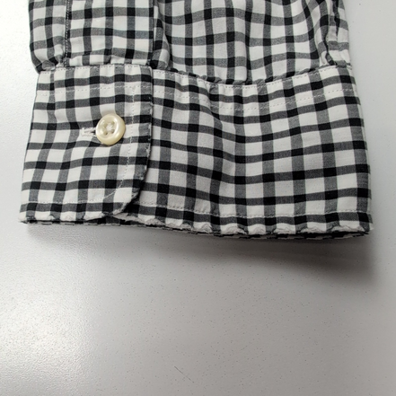 Chemise Polo Ralph Lauren XL Yarmouth Carreaux Noir Blanc Coton Logo Noir