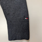 Pull Tommy Hilfiger Col Roulé Boutonné Gris Foncé - Taille S (Étiquette M)