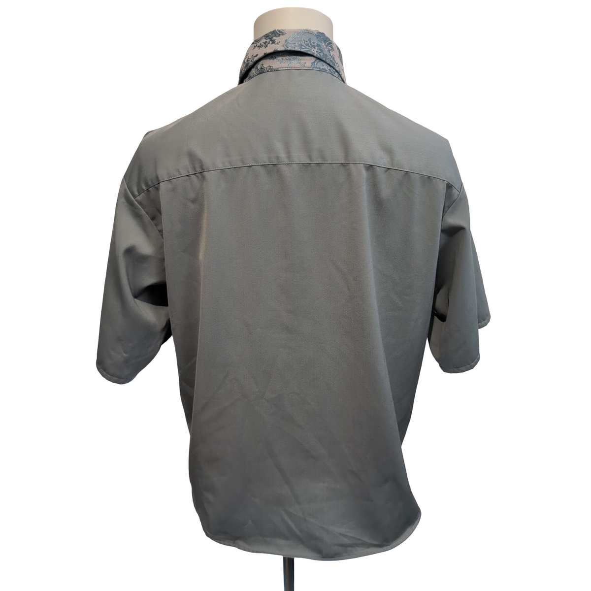 Chemise HARE S Vert Pâle Col Motif Satiné Manches Courtes Japon