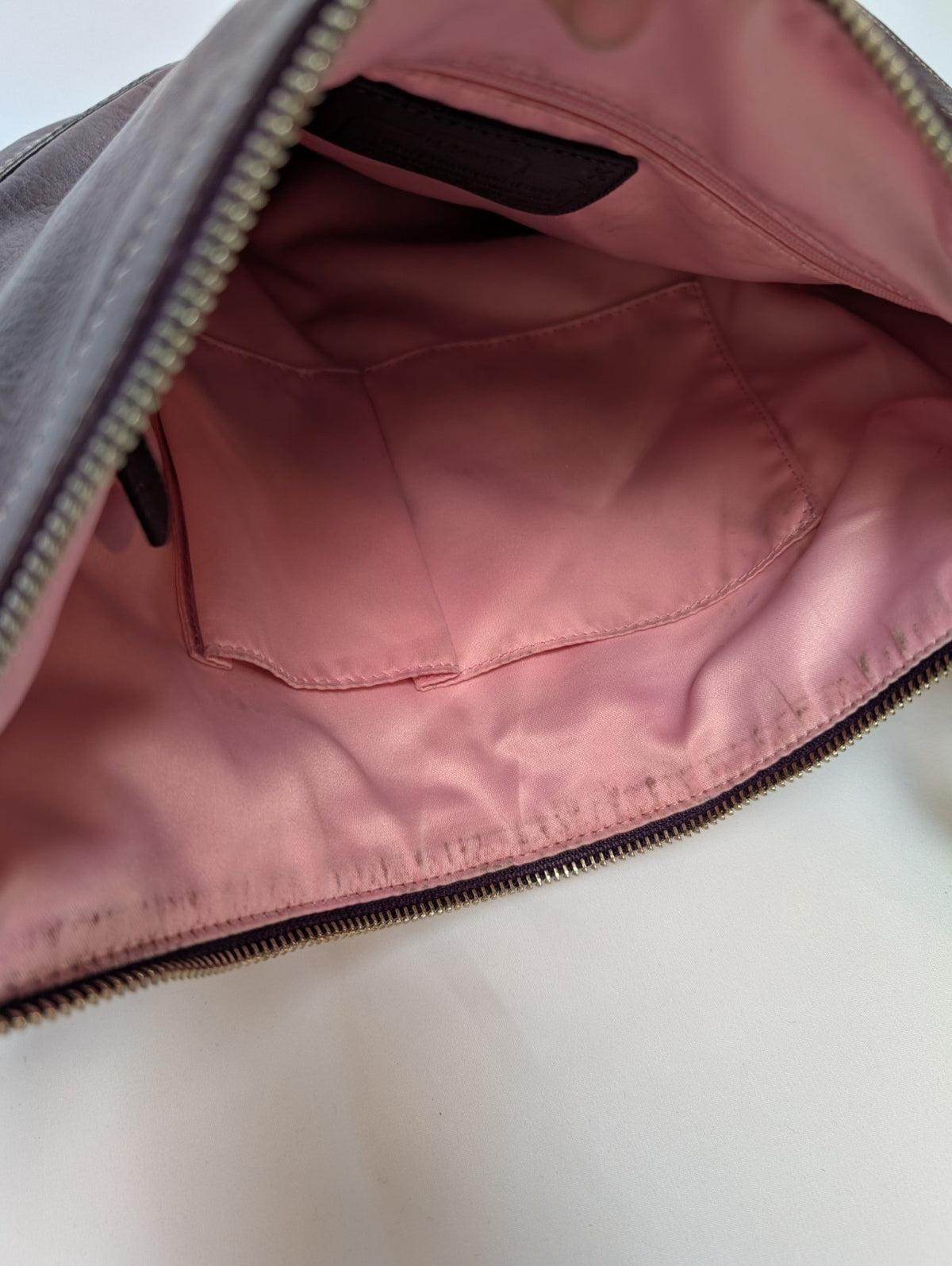 Sac Coach cuir bordeaux rouge vin bandoulière 36 cm très bon état