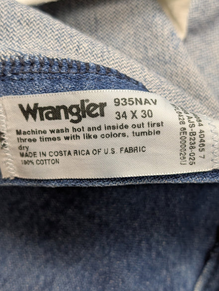 Jean Wrangler Vintage Regular Fit Homme W34 L30 Bleu Denim Classic Straight