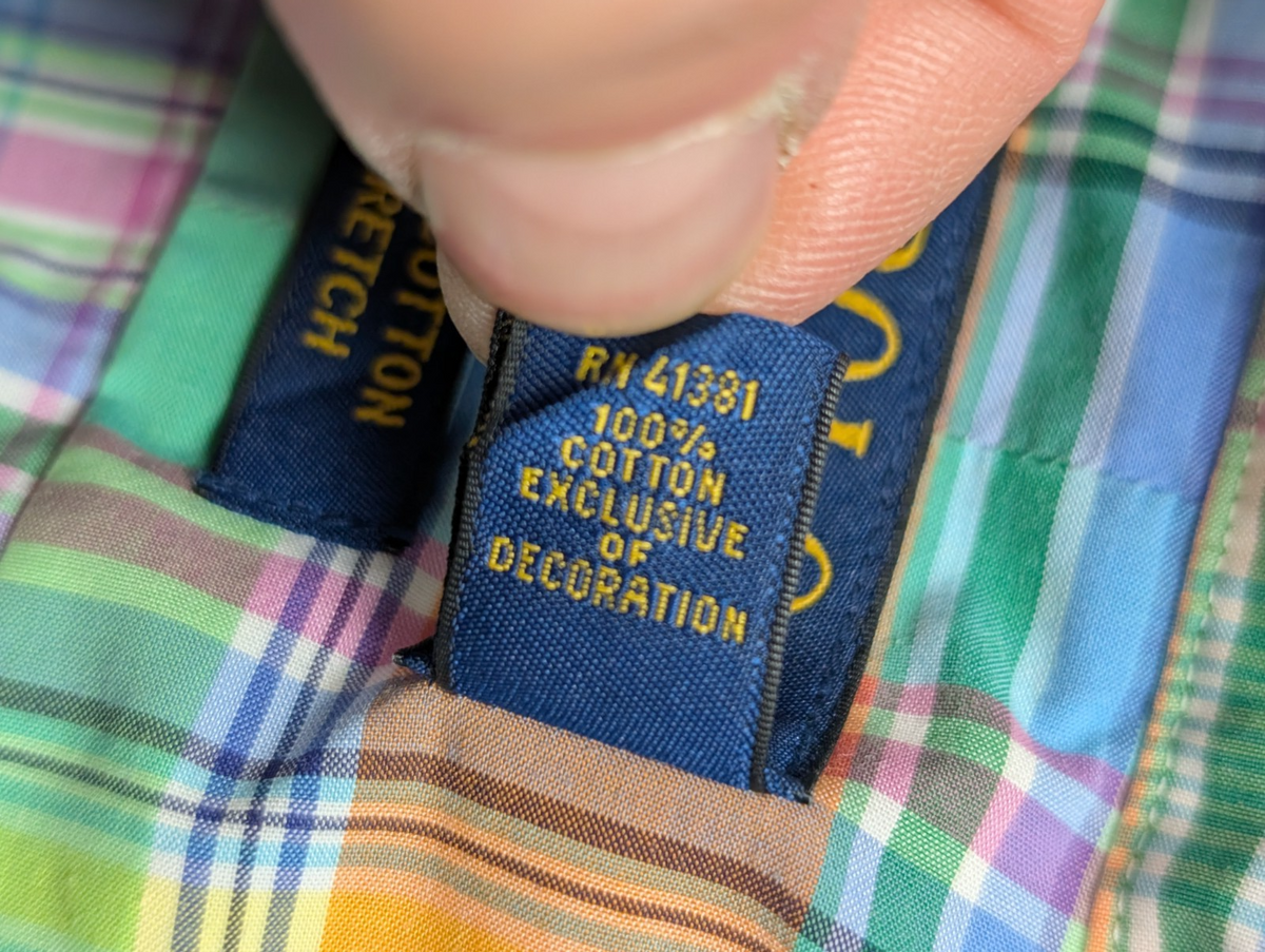 Chemise Polo Ralph Lauren à carreaux stretch multi couleur coton taille XXL
