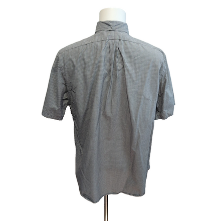 Chemise Ralph Lauren Custom Fit XL Noir Blanc Carreaux Manches Courtes