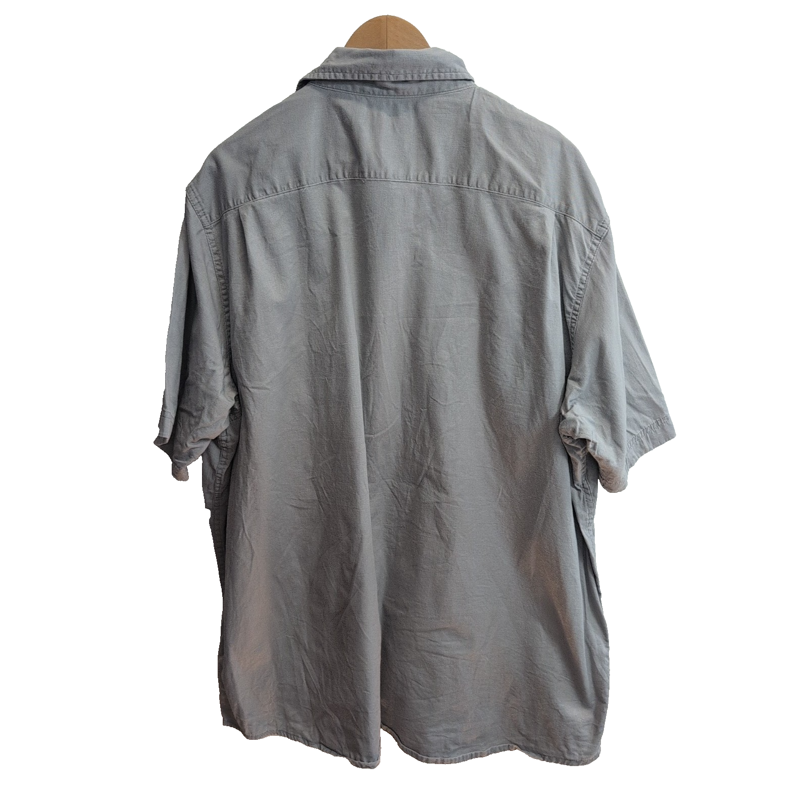 Chemise Wrangler gris uni manches courtes taille XXL #193e
