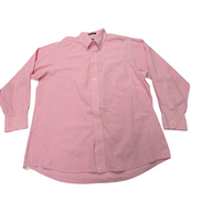 Chemise Chaps rose à petits carreaux taille L #50e