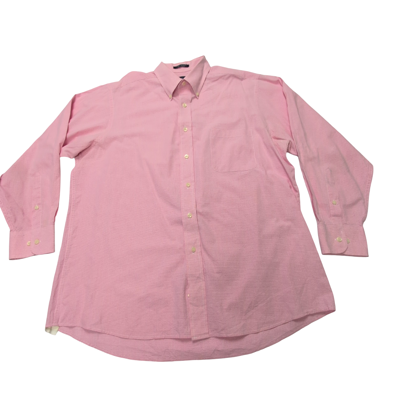 Chemise Chaps rose à petits carreaux taille L #50e