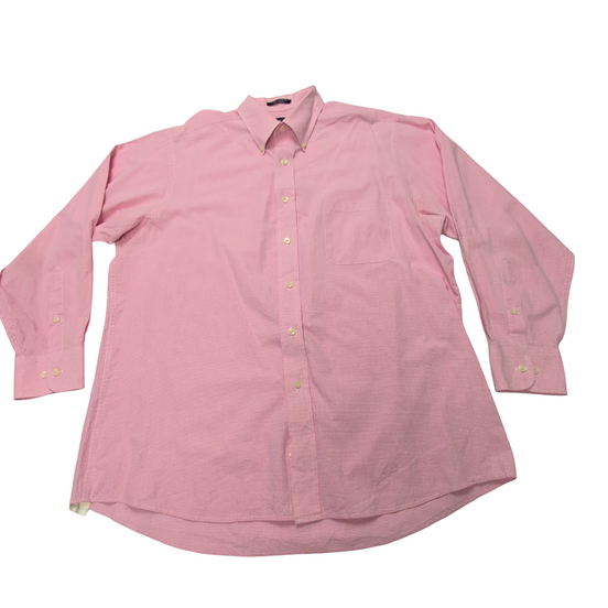 Chemise Chaps rose à petits carreaux taille L #50e