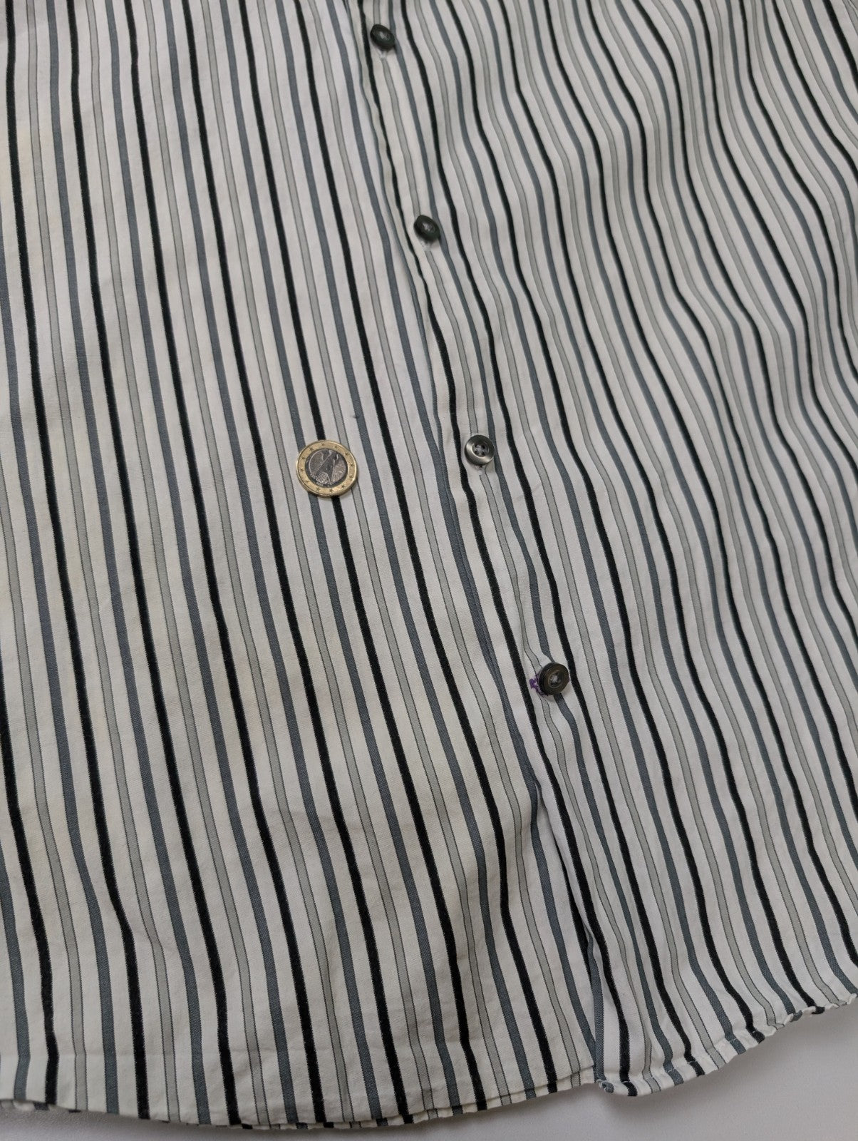 Chemise GAP blanche à rayures noires taille L #103msch