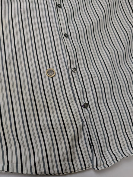 Chemise GAP blanche à rayures noires taille L #103msch