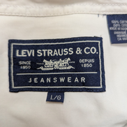 CHEMISE LEVI'S Coton Blanc Cassé Crème L/G Homme Vintage Poche