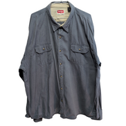 Chemise Wrangler ton bleu 2 poches taille 3XL manches longues homme