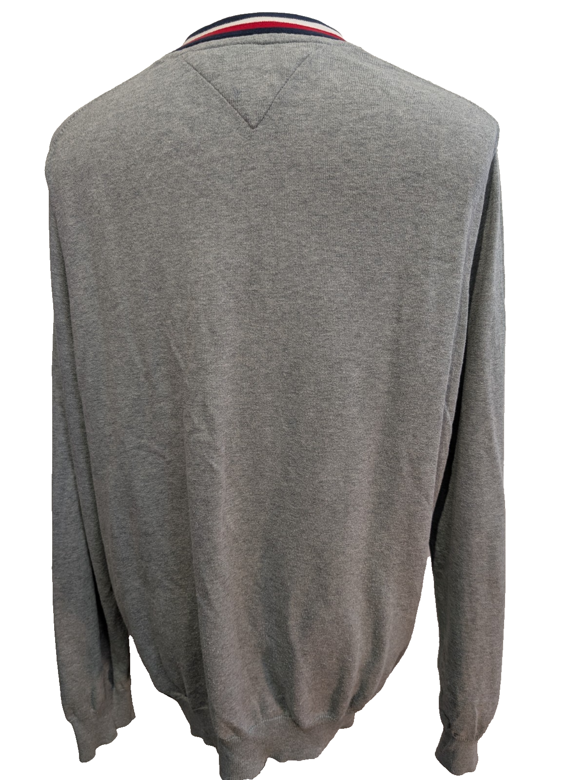 Pull Tommy Hilfiger - Col V - Gris - Taille XL/XXL