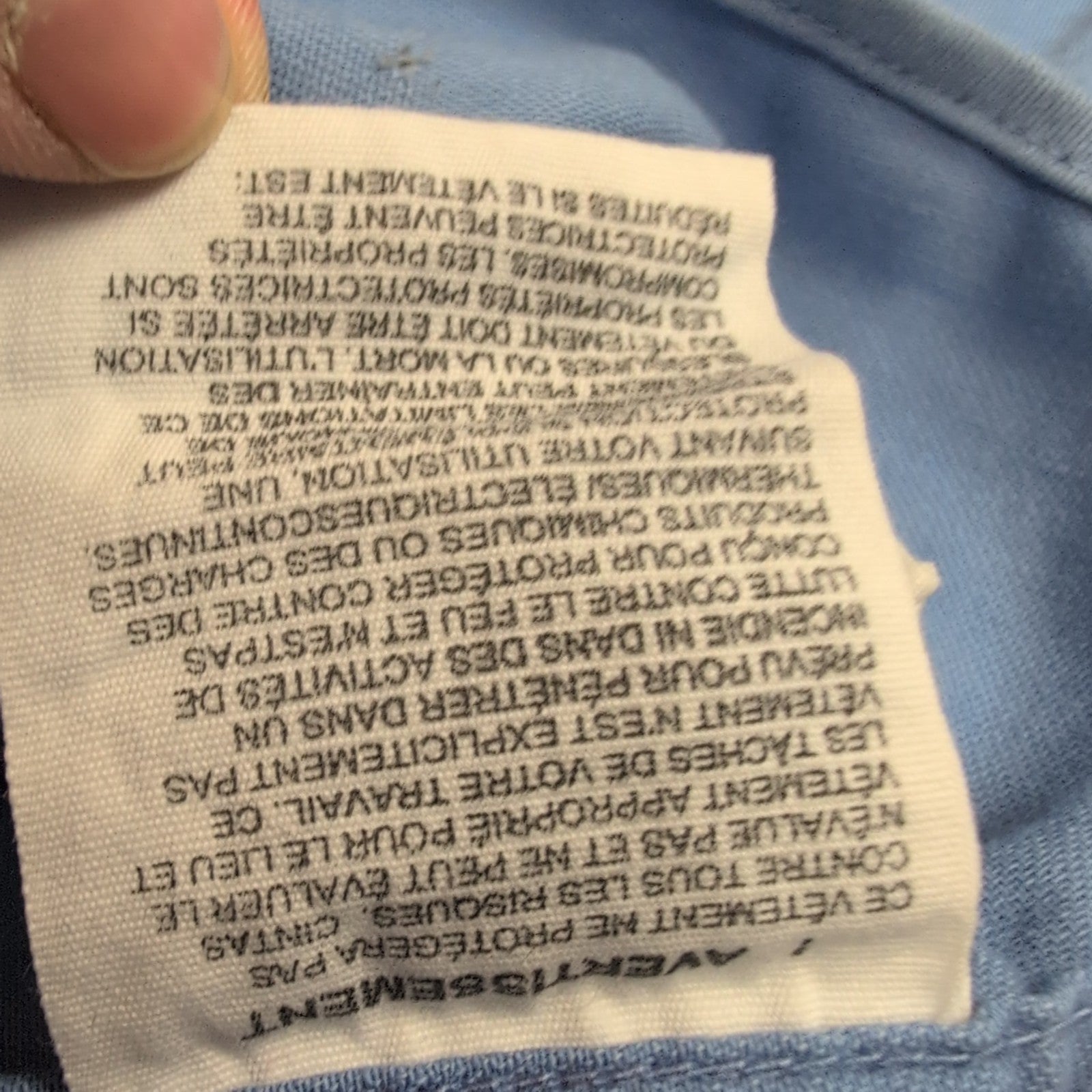 Chemise Carhartt FR L Bleu Workwear Poche Stylo Honduras manches longues