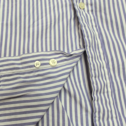 Chemise Nautica XXL Violet Rayures 100% Coton Mercerisé Logo Brodé