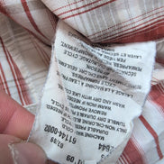 Chemise Levi's Western vintage rouge blanc carreaux Bouton pression coton M