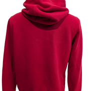 ➜ Sweat à Capuche Adidas Rouge Logo Blanc - Taille L (Ajusté)