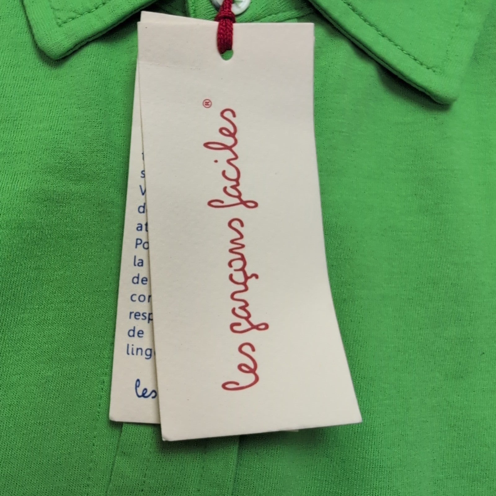 Chemise Les Garçons Faciles XL Jersey Coton Vert Neuve Avec Étiquette