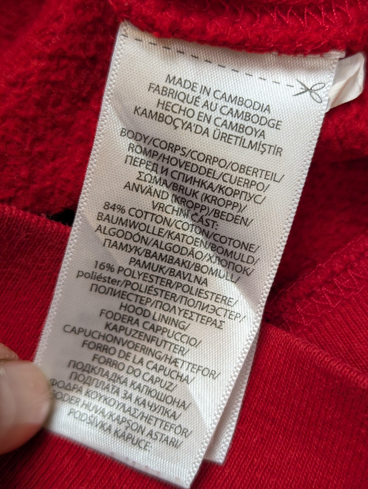 Veste à Capuche Zippée Polo Ralph Lauren Rouge Logo Marine - Taille XL 18-20