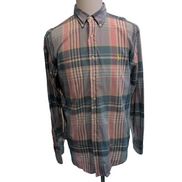 Chemise Ralph Lauren L Classic Fit Carreaux Rose Bleu Button Down Shirt