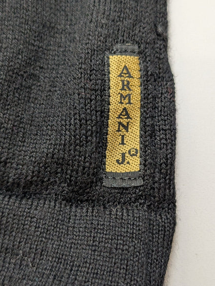 Pull Col Montant Armani Jeans - 100% Laine Italienne - Noir - Taille M