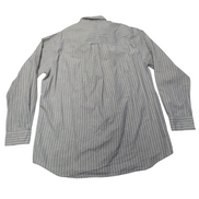 Chemise Chaps grise à rayures taille L #49e