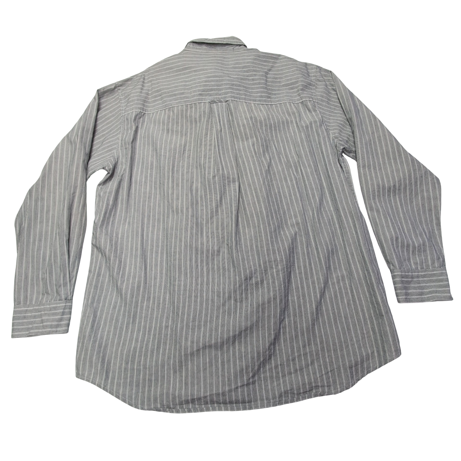 Chemise Chaps grise à rayures taille L #49e