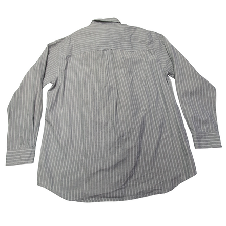 Chemise Chaps grise à rayures taille L #49e
