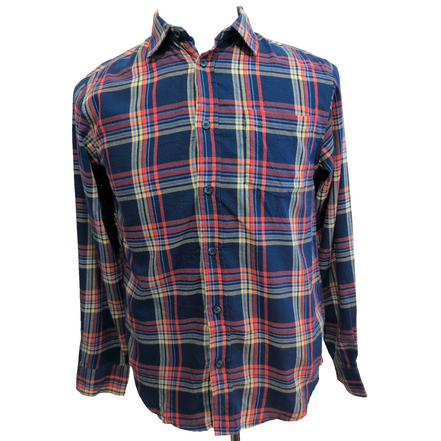 Chemise Wrangler Garçon XL 14/16 ans Bleu Rouge Carreaux Coton