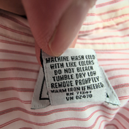 Chemise L.L. Bean blanche à rayures rouges taille L #137e