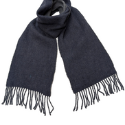 Écharpe Polo Ralph Lauren Réversible Laine d'agneau Marine Gris Made in Italy