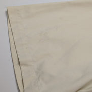 Chemise manches courtes L.L. Bean crème uni Vintage Homme taille L