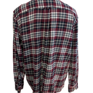 CHAPS Flanelle Bordeaux Marine XL Logo Brodé EE VINTAGE 100% Coton | 319S
