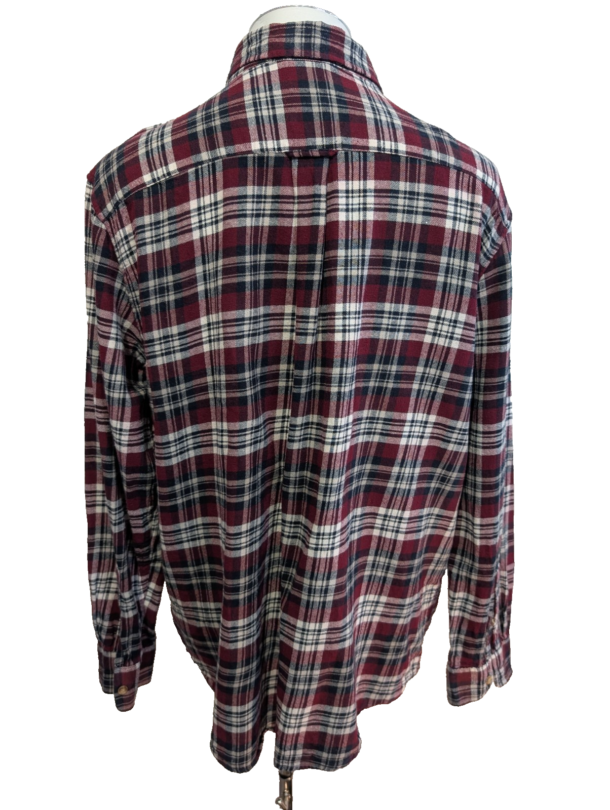 CHAPS Flanelle Bordeaux Marine XL Logo Brodé EE VINTAGE 100% Coton | 319S