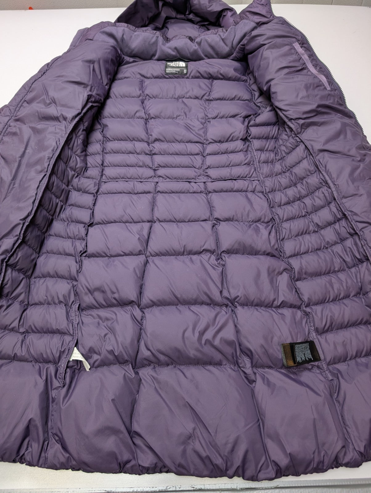 Doudoune Longue The North Face 550 Plumes Violet Foncé - Taille XS