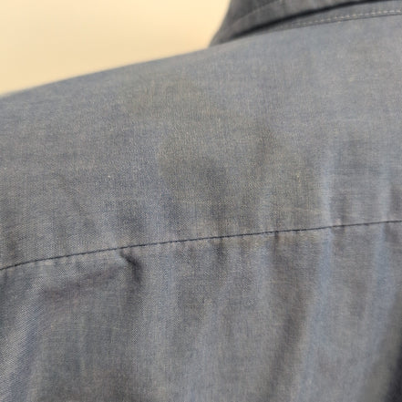 Chemise Dickies 3XL Bleu Manches Courtes Workwear 2 Poches Logo Brodé