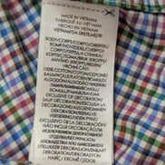 CHEMISE Ralph Lauren Homme L SLIM FIT Multicolore Carreaux Logo Bleu 100% Coton