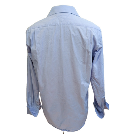 Chemise Tommy Hilfiger Bleu Clair Regular Fit Poignets Mousquetaires Taille M