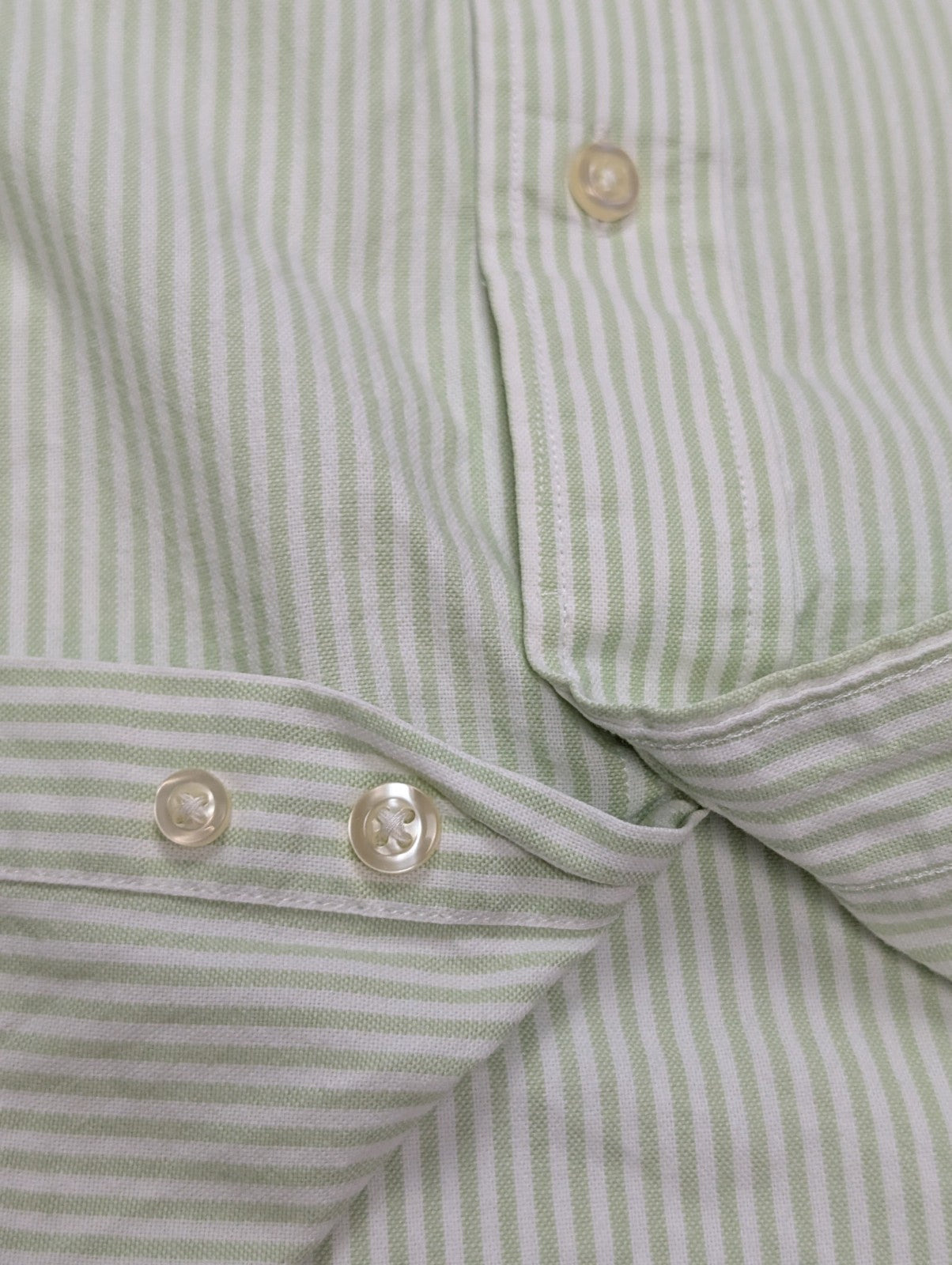 Chemise Tommy Hilfiger verte à rayures taille L #273msch
