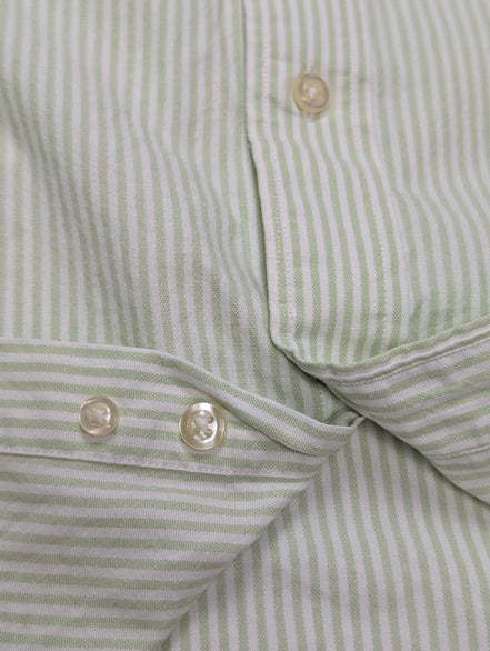 Chemise Tommy Hilfiger verte à rayures taille L #273msch
