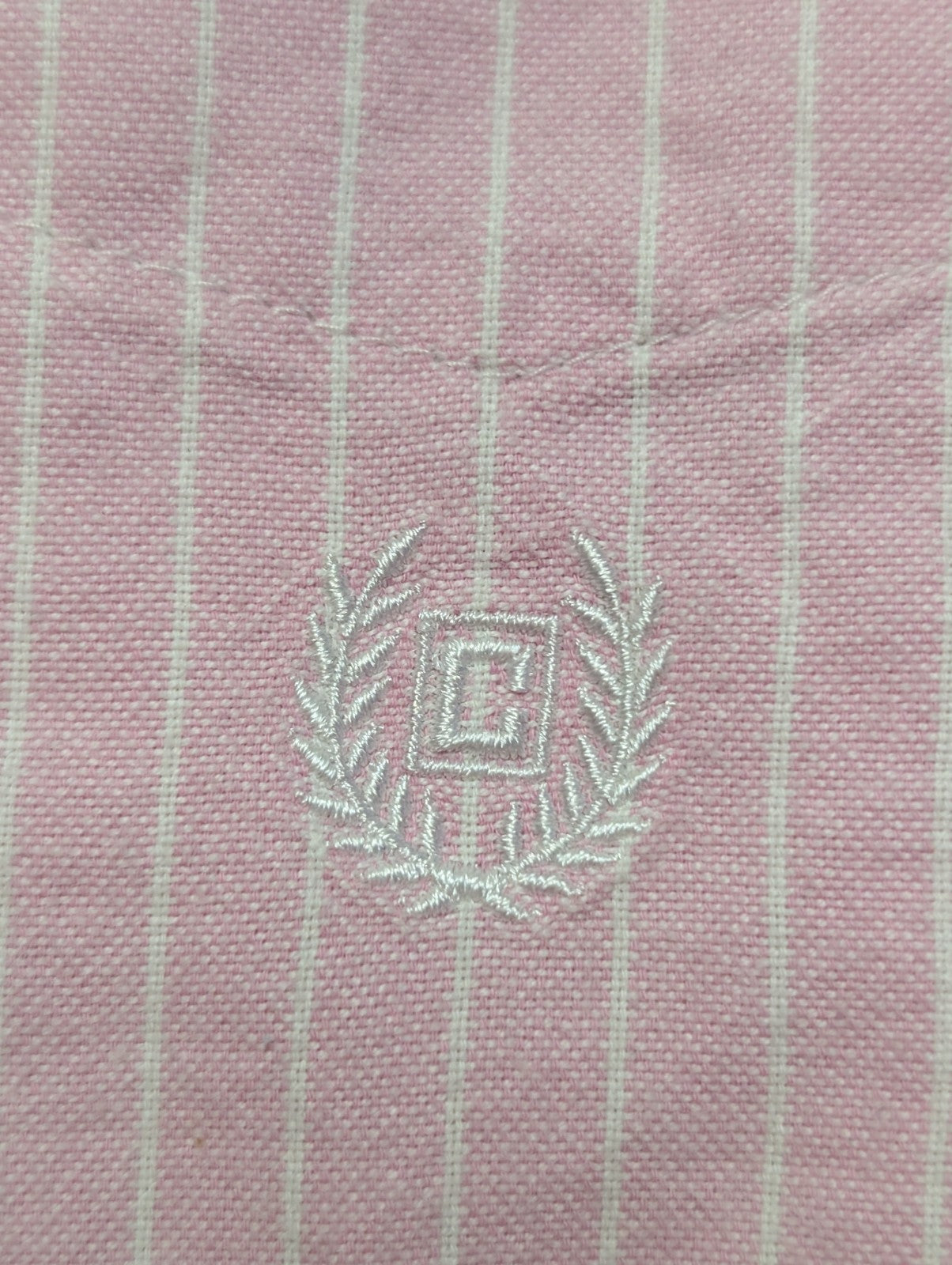 Chemise Chaps manches courtes rose à rayures taille XL #227msch