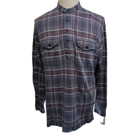Polo Ralph Lauren L VTG Coton Piqué Col Officier Manches Longues Shirt