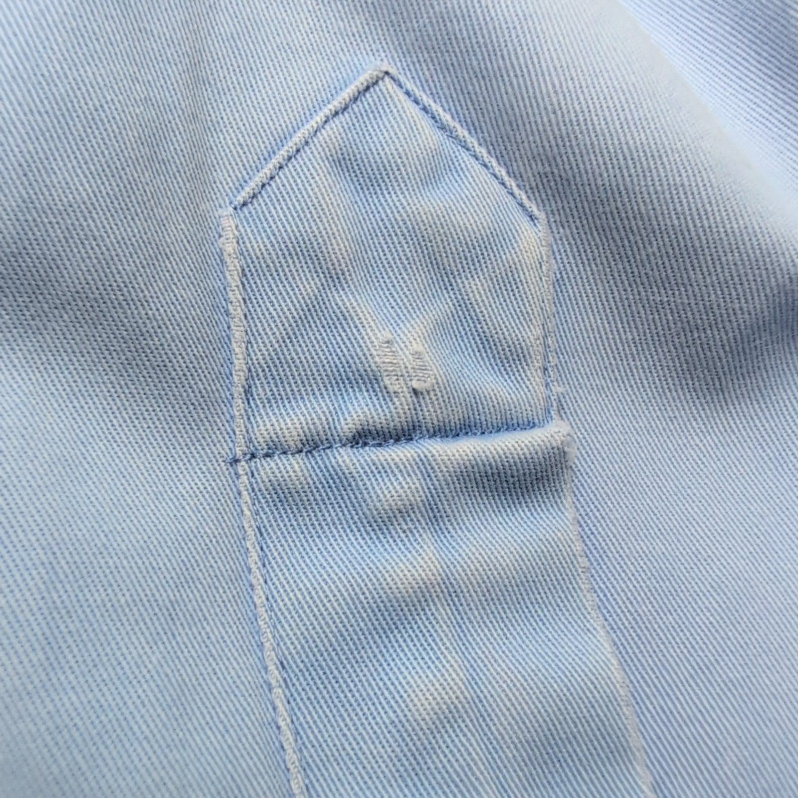 Chemise Ralph Lauren XL Blake Bleu Oxford Logo Rose Coton Épais Manches longues