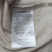 T-shirt Manches Longues Paper Moon 16 Ans Chiné Bouledogue Neuf Étiquette