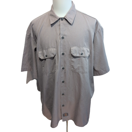 Chemise Dickies 2XL Crème Manches courtes 2 Poches Workwear Poche Stylo