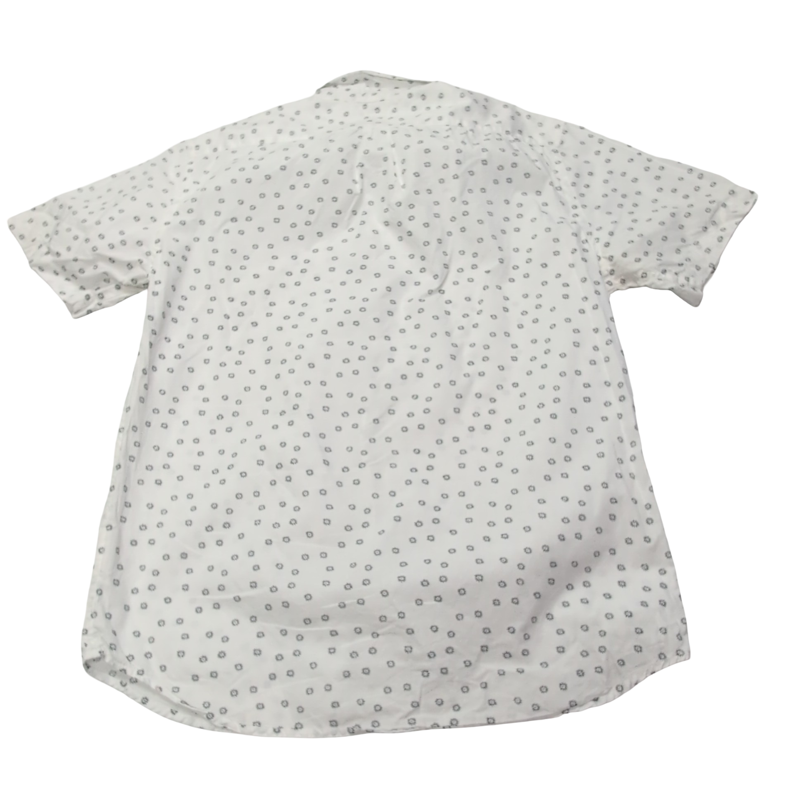 Chemise Old Navy blanche motifs marguerites manches courtes taille M homme