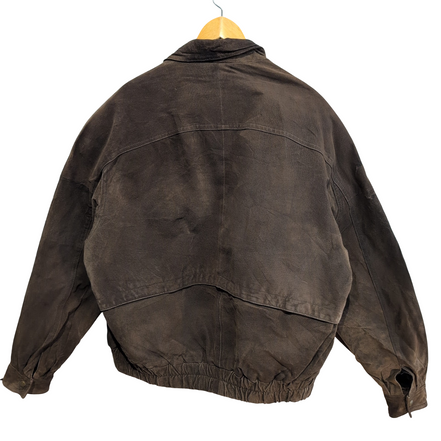Blouson cuir nubuck marron Timber Trail taille L #32c