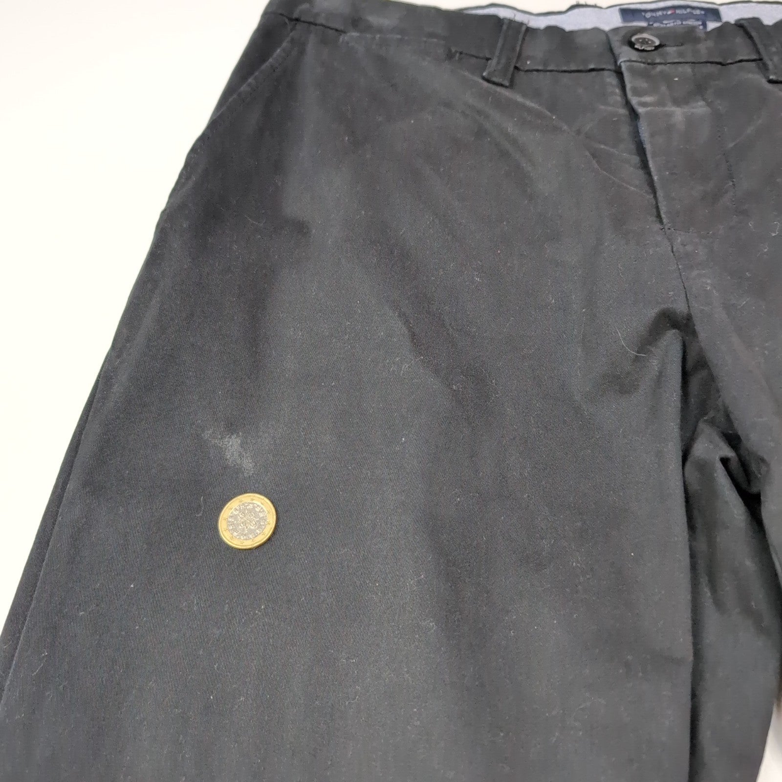 Pantalon chino Tommy Hilfiger stretch noir taille W34xL32 FR44 #49ct