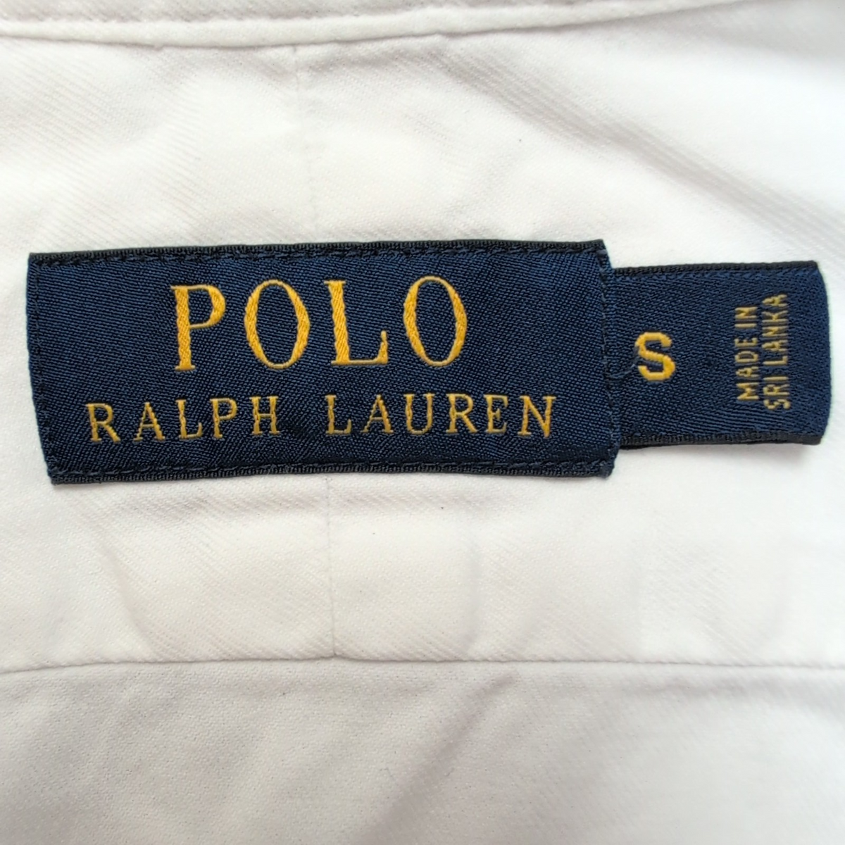 Chemisier Polo Ralph Lauren Taille S Blanc Logo Bleu Marine Manches longues